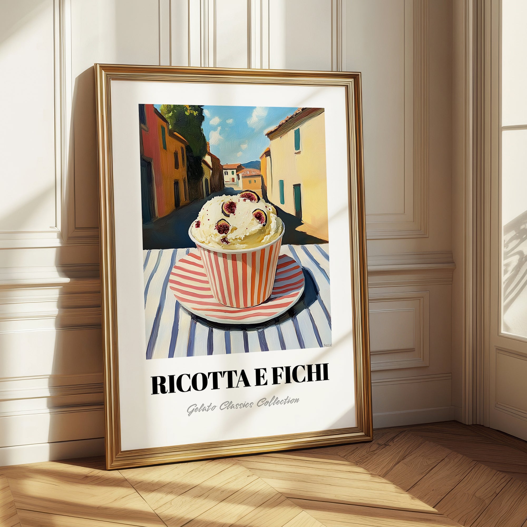Gelato Ricotta E Fichi – Italian Café on the Corner, Gelato Still Life