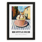 Gelato Ricotta E Fichi – Italian Café on the Corner, Gelato Still Life, in sleek black frame