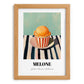 Melone – on Striped Tablecloth, Gelato Wall Decor, set in oak frame