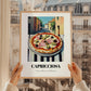 Pizza Capricciosa – Italian Street Café Scene, Pizza Still Life, styled in a charming Paris street view