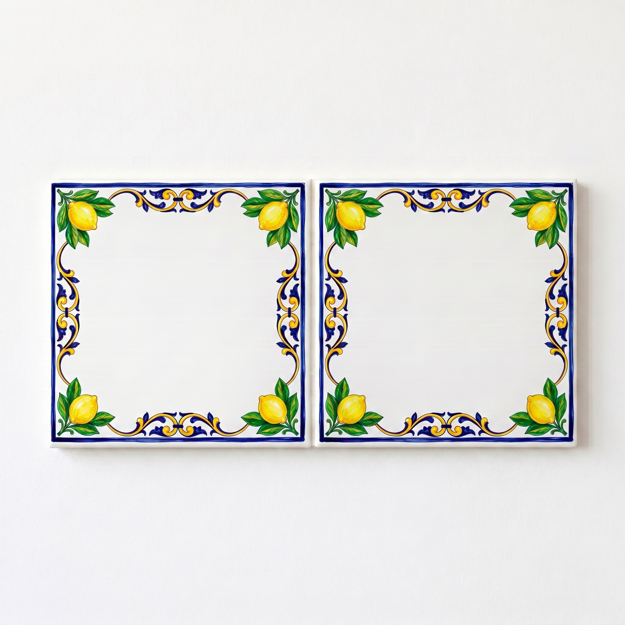Set of 2 Maiolica Pattern-Only Tiles · Save 50%