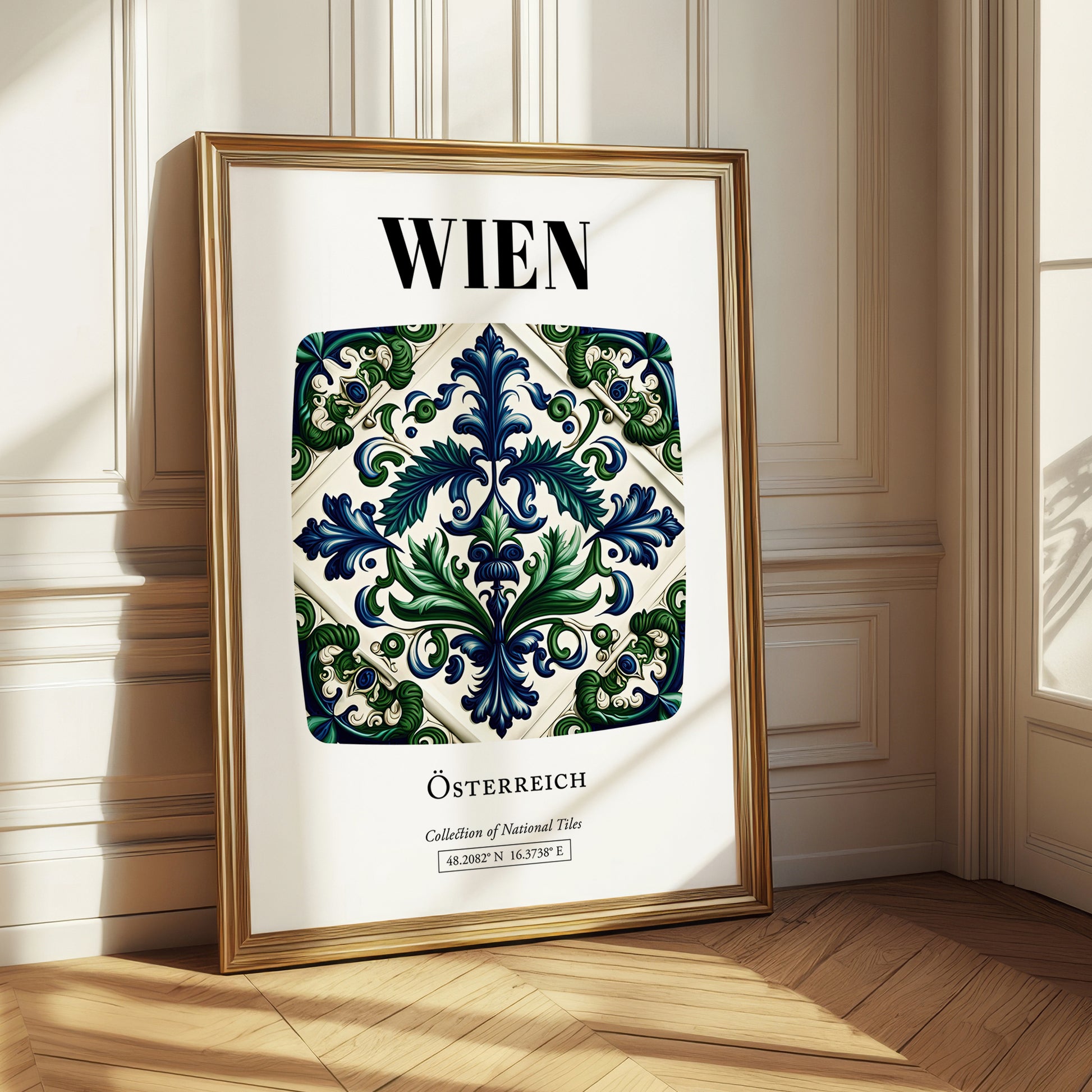 Wien, Austria – Travel Wall Decor, styled in a charming Paris street view