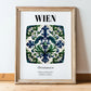 Wien, Austria – Travel Wall Decor, in wooden frame leaning on the floor