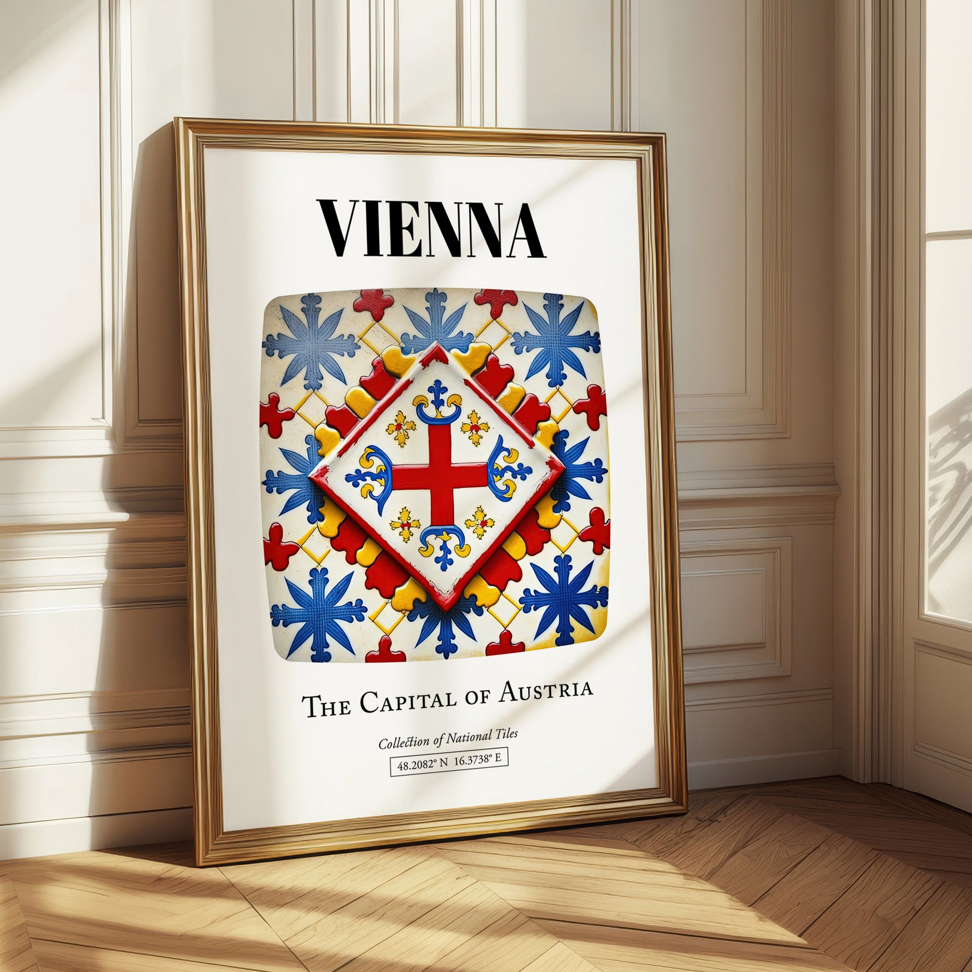 Vienna, Austria – Tourist Destination Poster, styled in a charming Paris street view