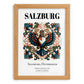 Salzburg, Austria – Wanderlust Wall Decor, set in oak frame