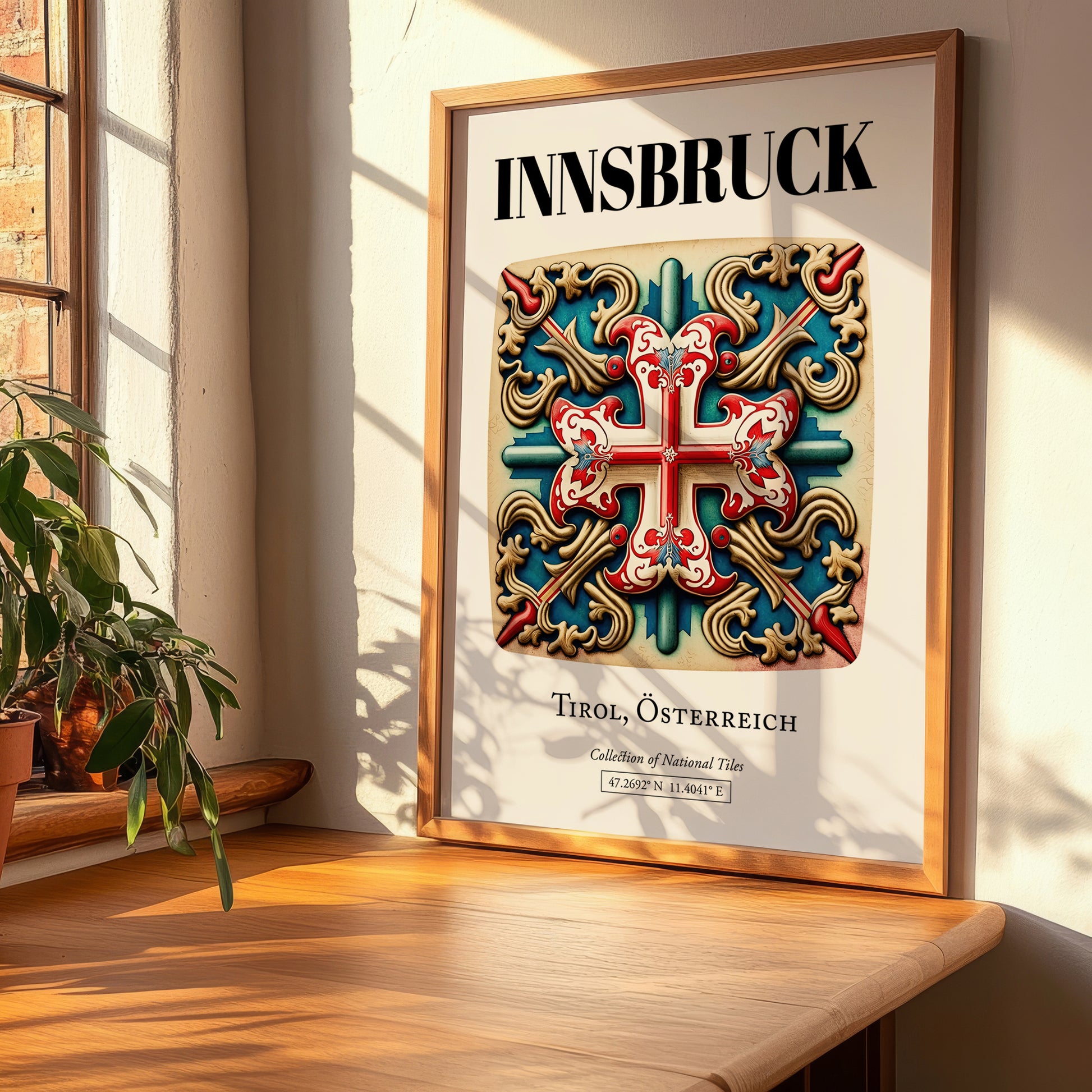 Innsbruck, Austria – Travel Print, clean layout with no caption