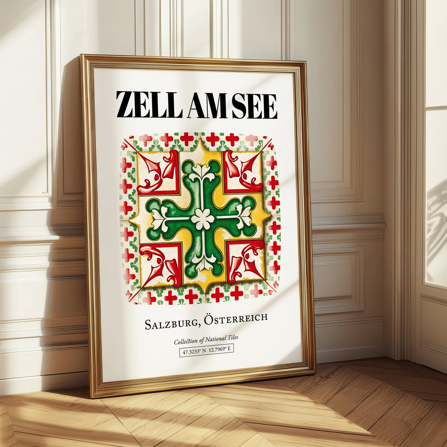 Zell Am See, Austria – Country Culture Poster, styled in a charming Paris street view