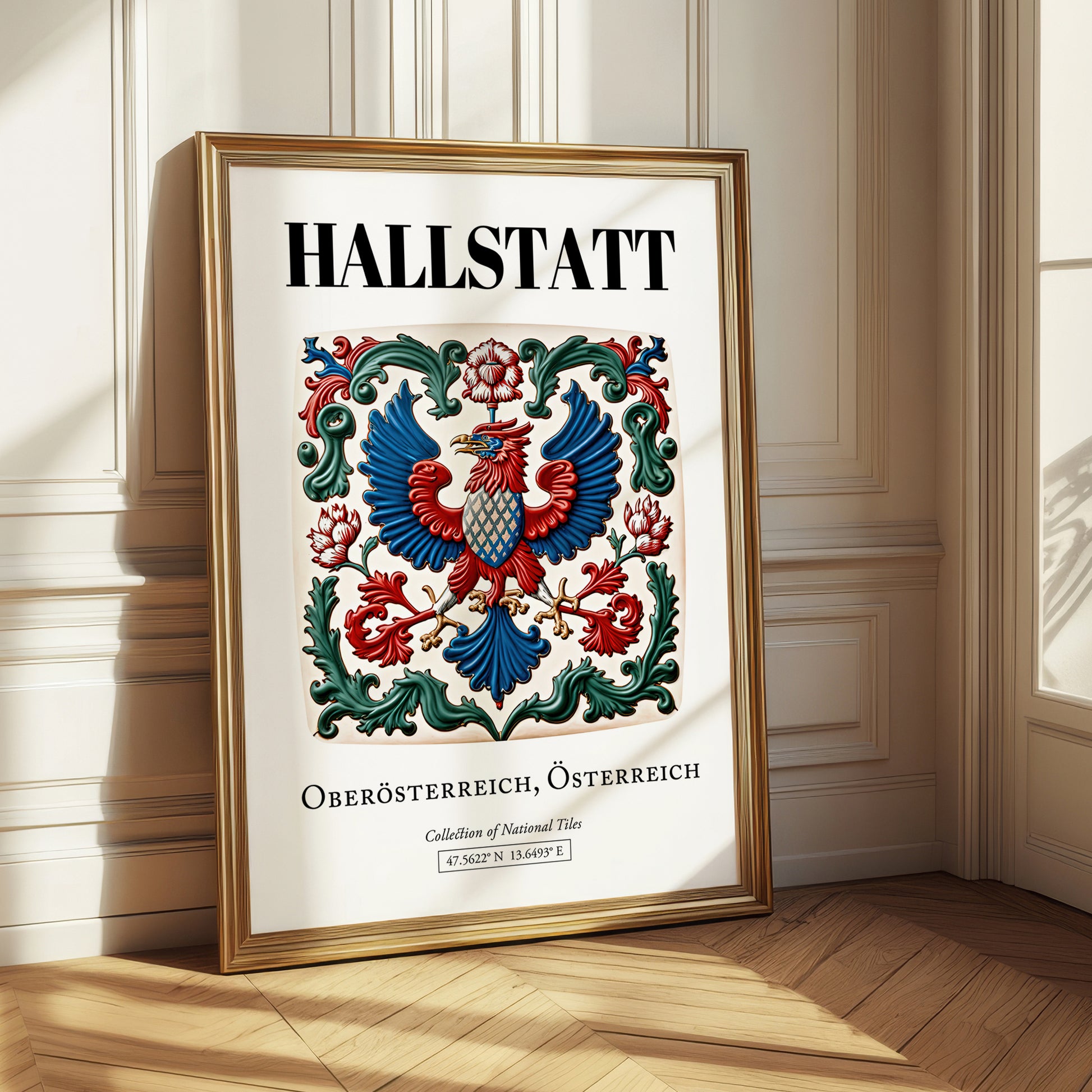 Hallstatt, Austria – Travel Print, styled in a charming Paris street view