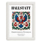 Hallstatt, Austria – Travel Print, placed in minimal white frame