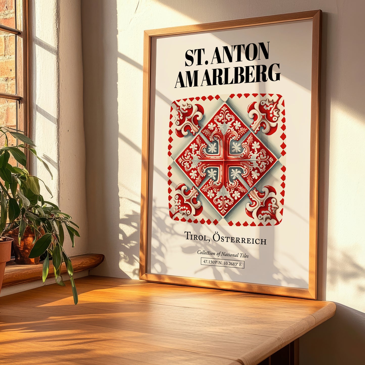 St. Anton Am Arlberg, Austria – Travel Print, clean layout with no caption