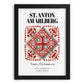 St. Anton Am Arlberg, Austria – Travel Print, in sleek black frame
