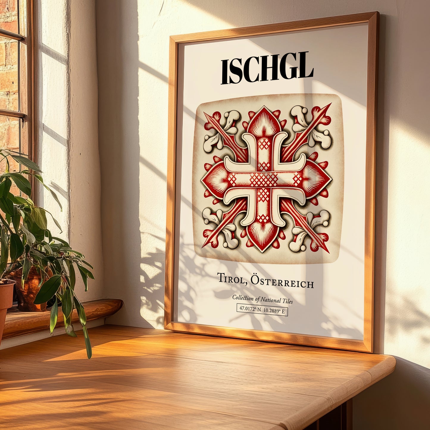 Ischgl, Austria – Travel Poster, clean layout with no caption