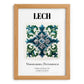 Lech, Austria – Travel Poster, set in oak frame