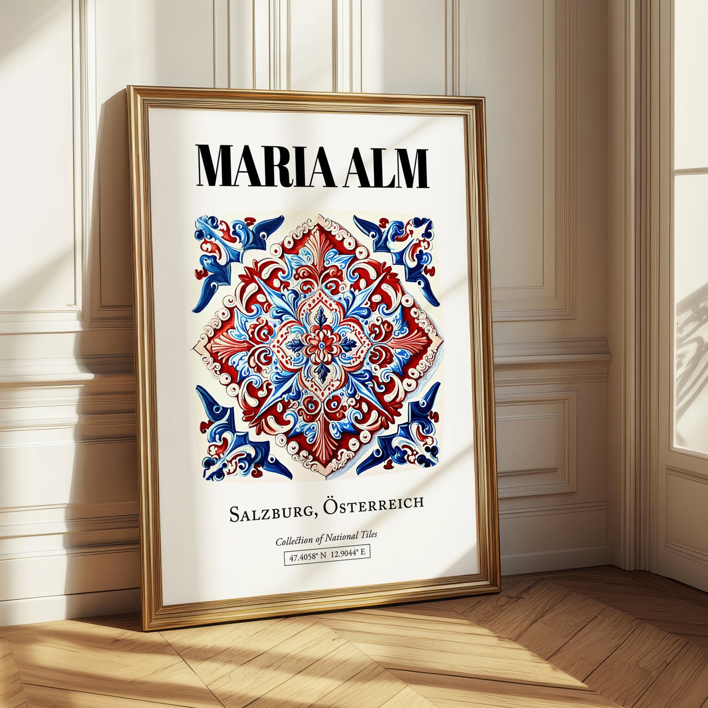 Maria Alm, Austria – Travel Poster, styled in a charming Paris street view