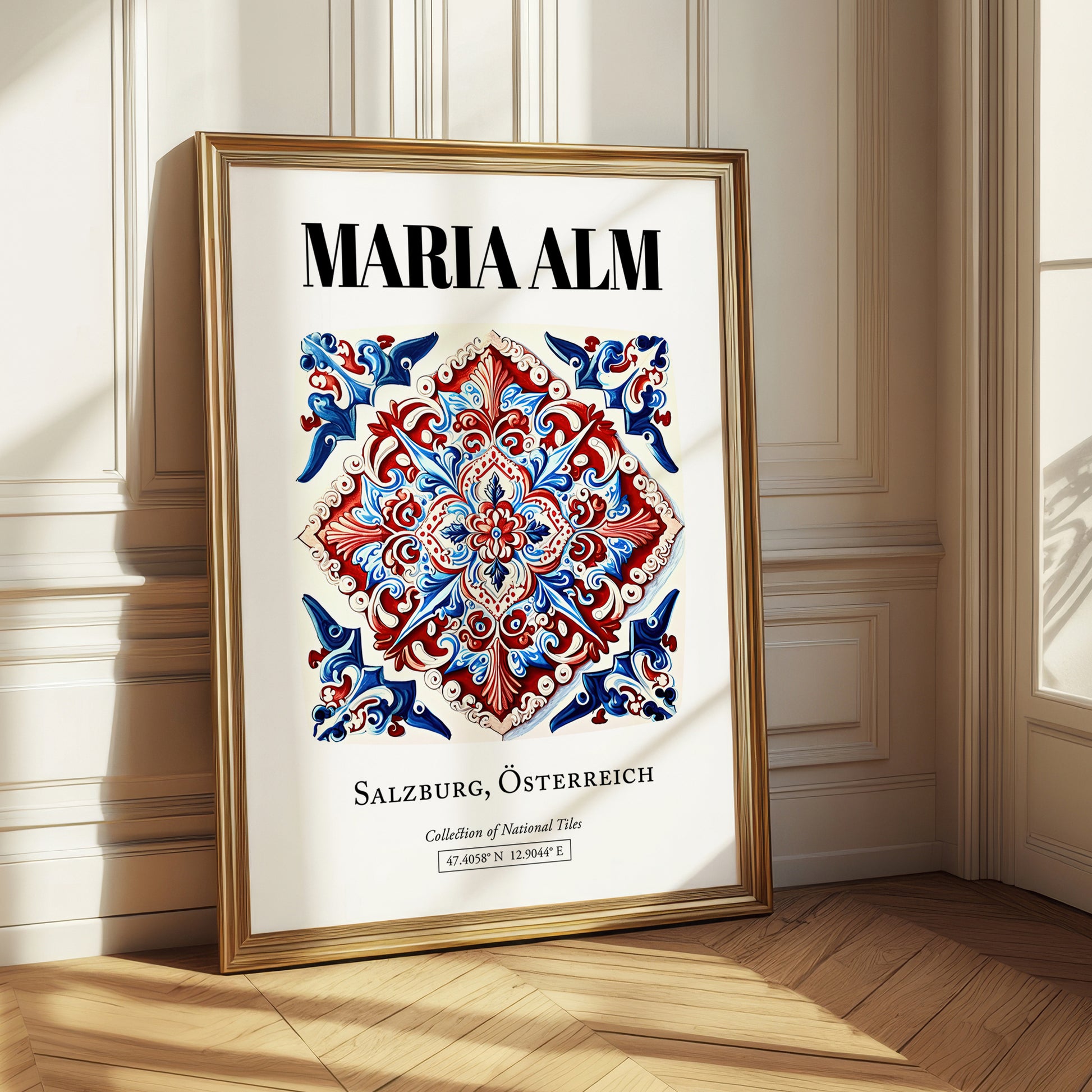 Maria Alm, Austria – Travel Poster, styled in a charming Paris street view
