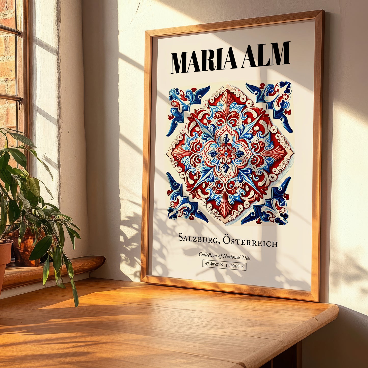 Maria Alm, Austria – Travel Poster, clean layout with no caption