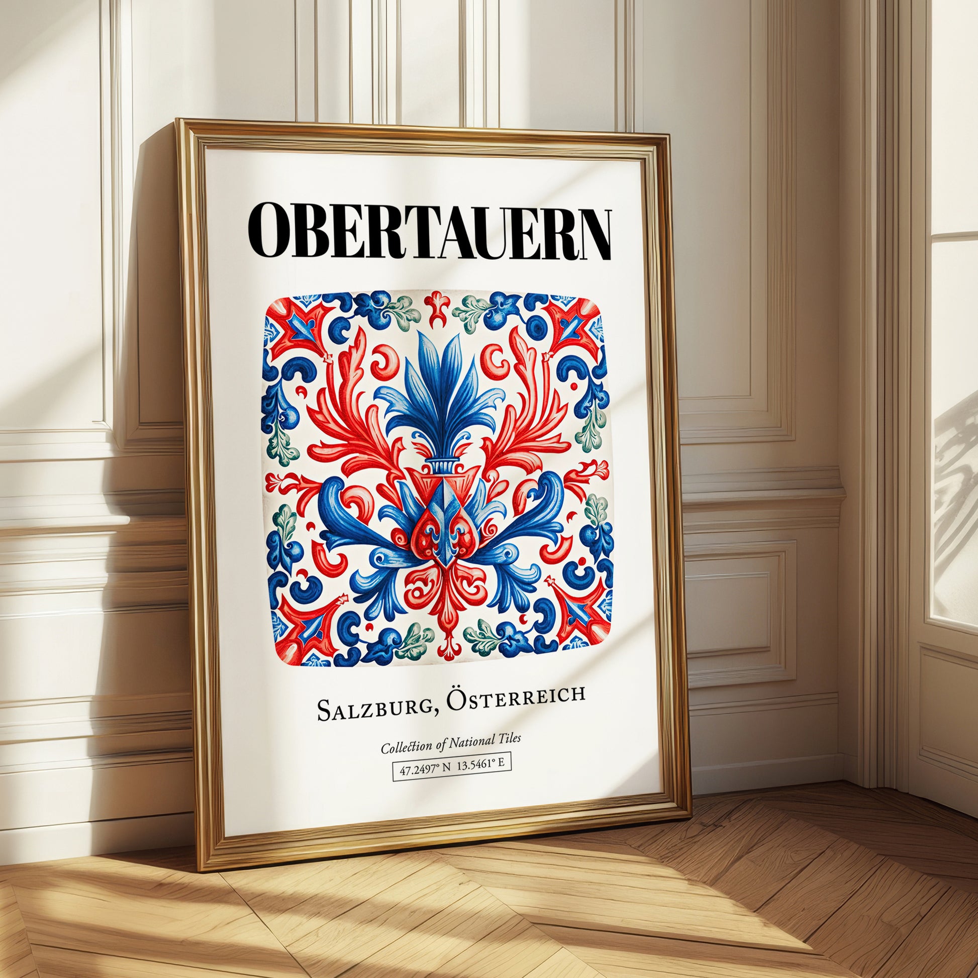 Obertauern, Austria – Country Culture Poster, styled in a charming Paris street view