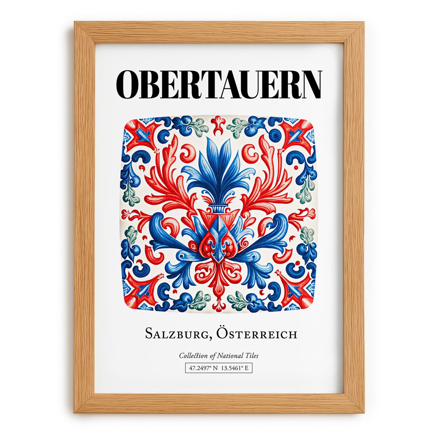 Obertauern, Austria – Country Culture Poster, set in oak frame