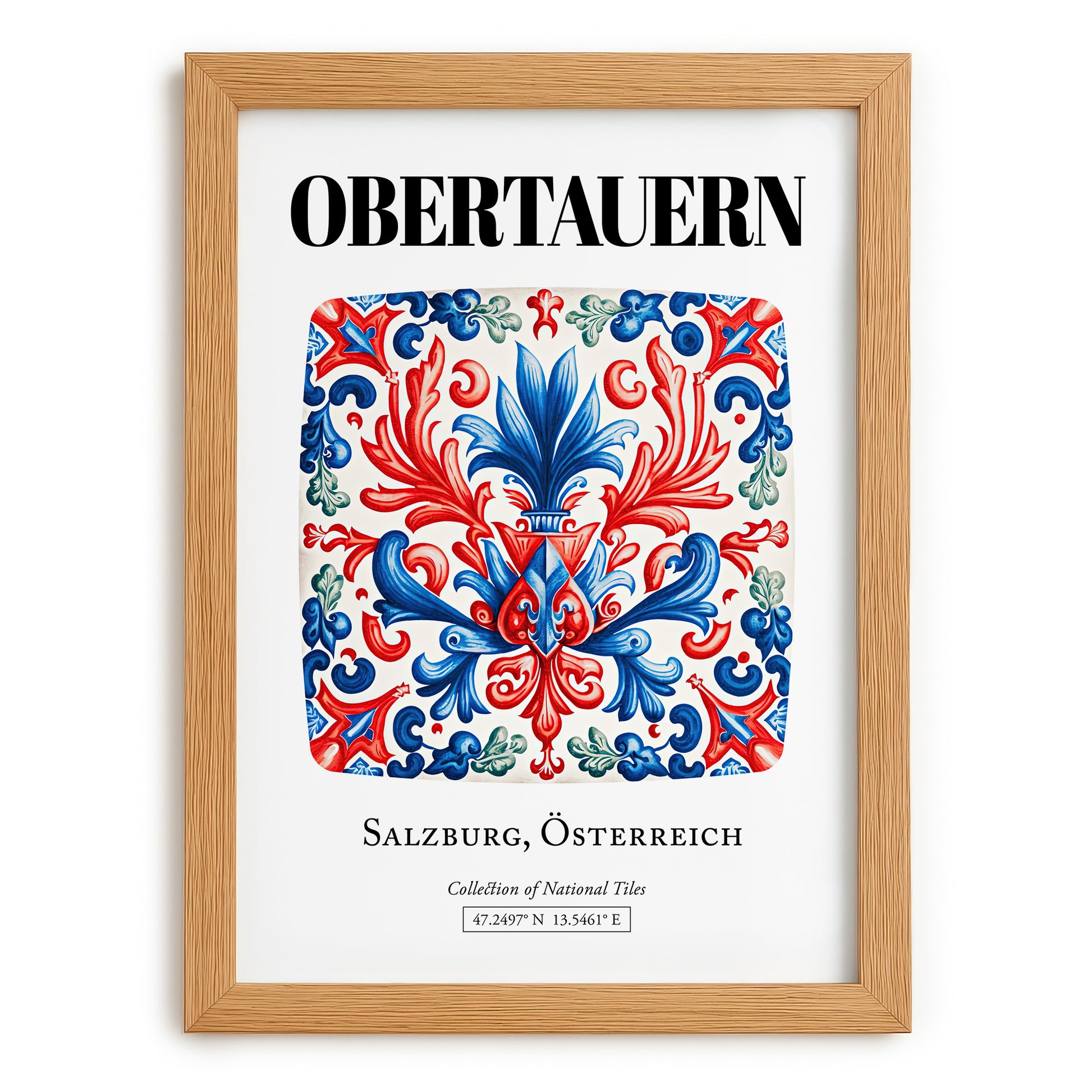 Obertauern, Austria – Country Culture Poster, set in oak frame