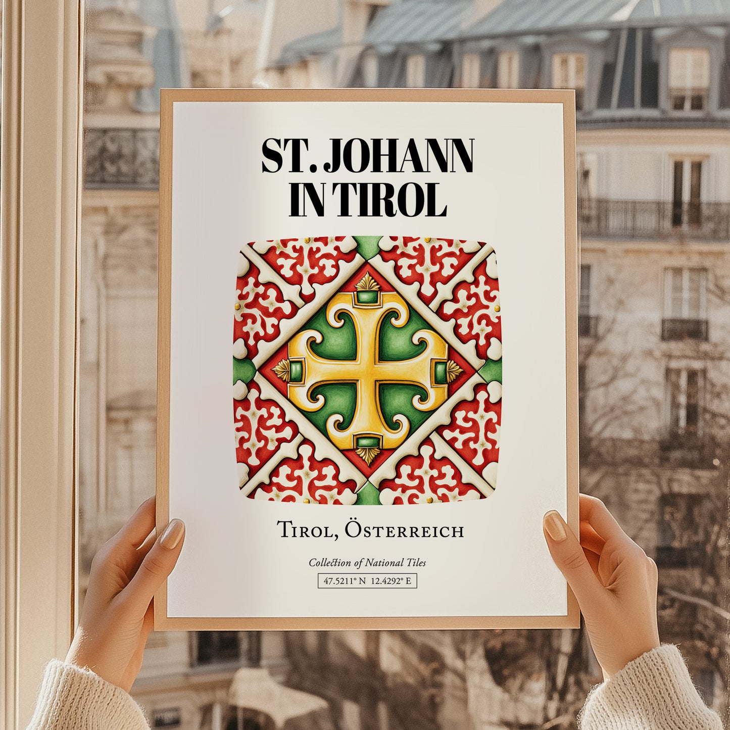 St. Johann In Tirol, Austria – Illustrated Travel Poster