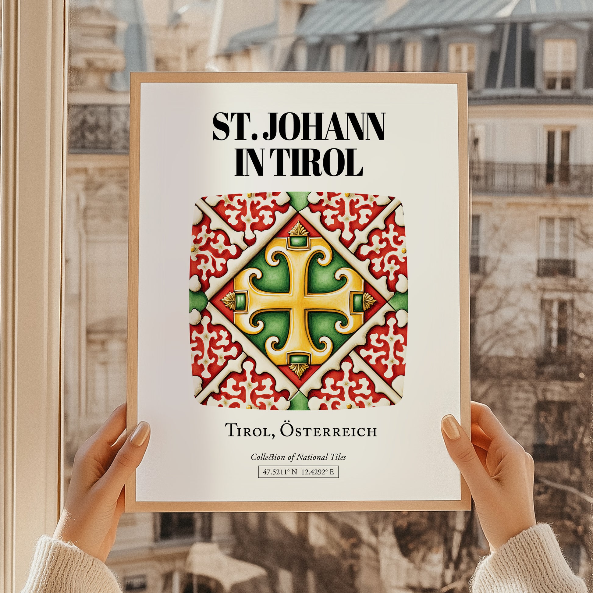 St. Johann In Tirol, Austria – Illustrated Travel Poster