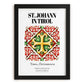 St. Johann In Tirol, Austria – Illustrated Travel Poster, in sleek black frame