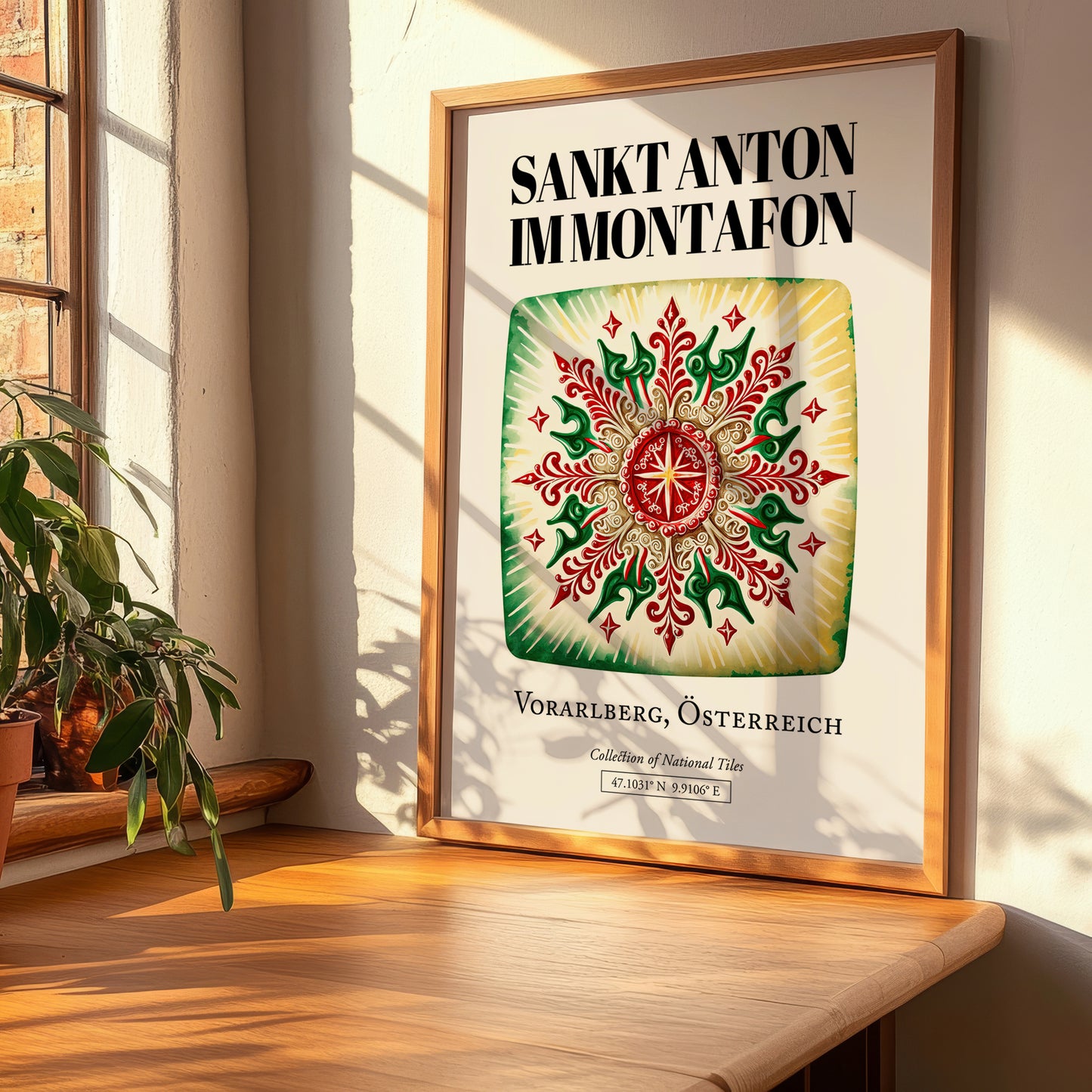 Sankt Anton Im Montafon, Austria – World Travel Art, clean layout with no caption