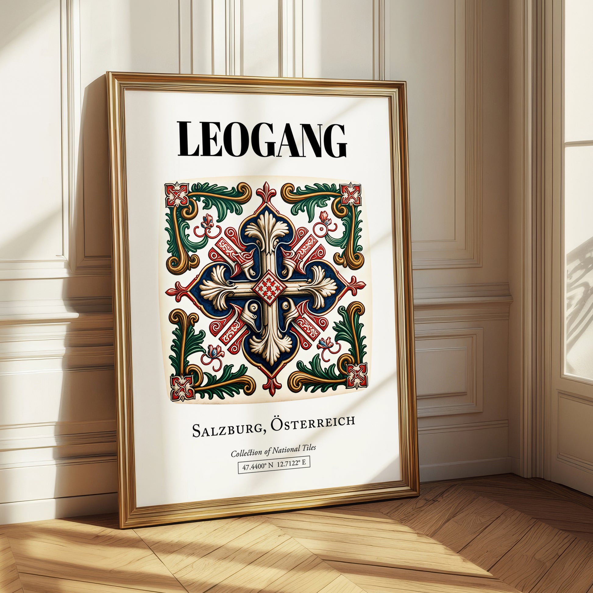 Leogang, Austria – Cultural Heritage Wall Art, styled in a charming Paris street view