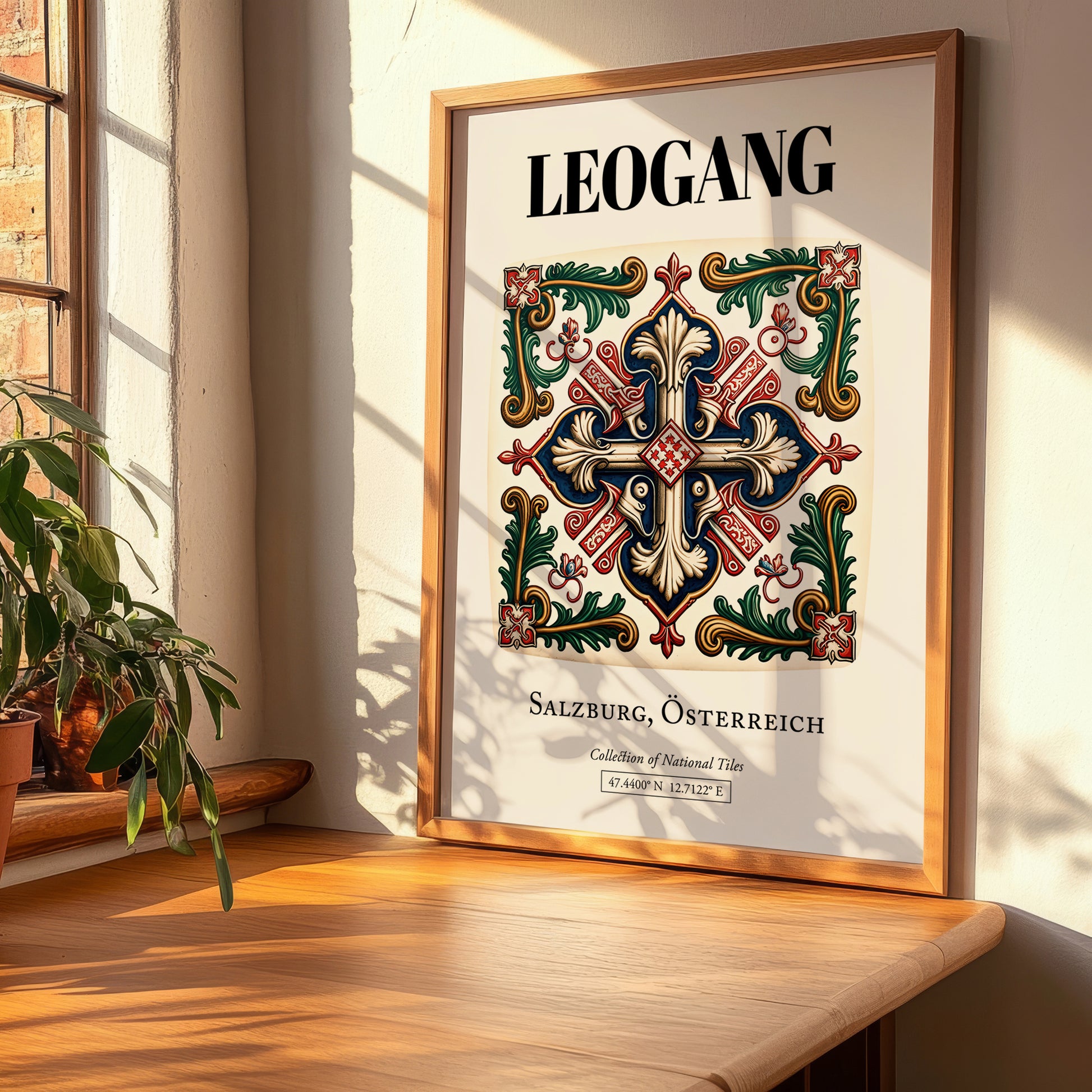 Leogang, Austria – Cultural Heritage Wall Art, clean layout with no caption