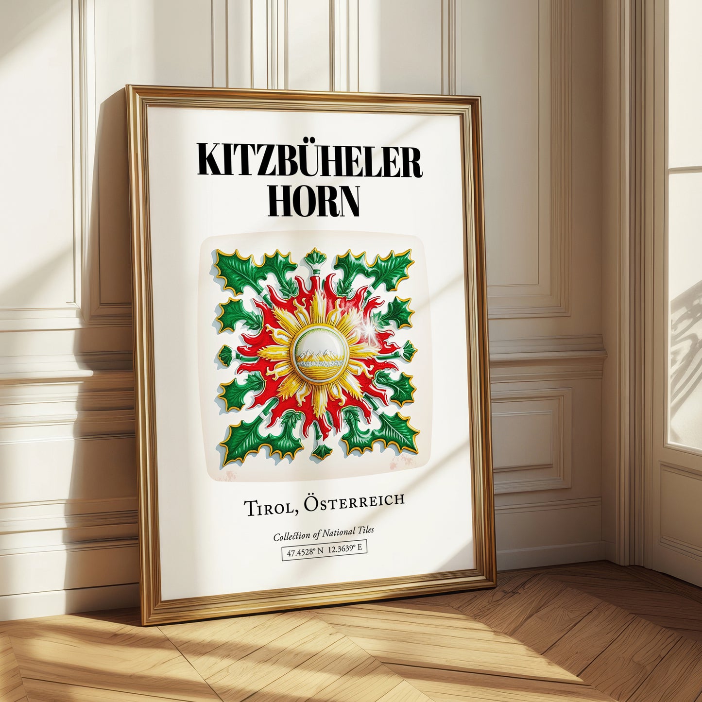 Kitzbüheler Horn, Austria – Travel Print, styled in a charming Paris street view