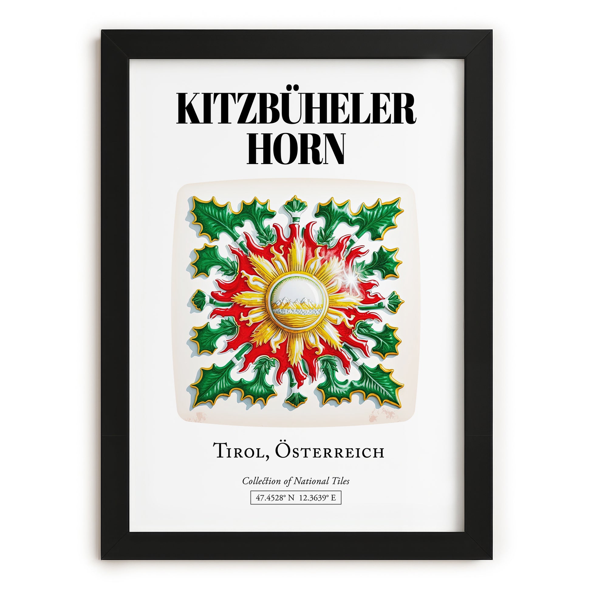 Kitzbüheler Horn, Austria – Travel Print, in sleek black frame