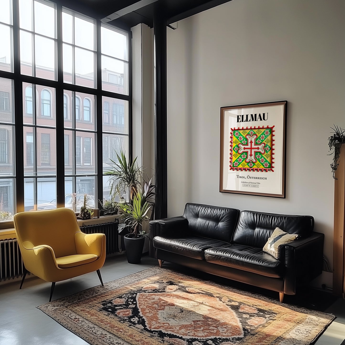 Ellmau, Austria – Travel Wall Art, unframed on coastal sand