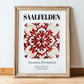 Saalfelden, Austria – Travel Print, in wooden frame leaning on the floor