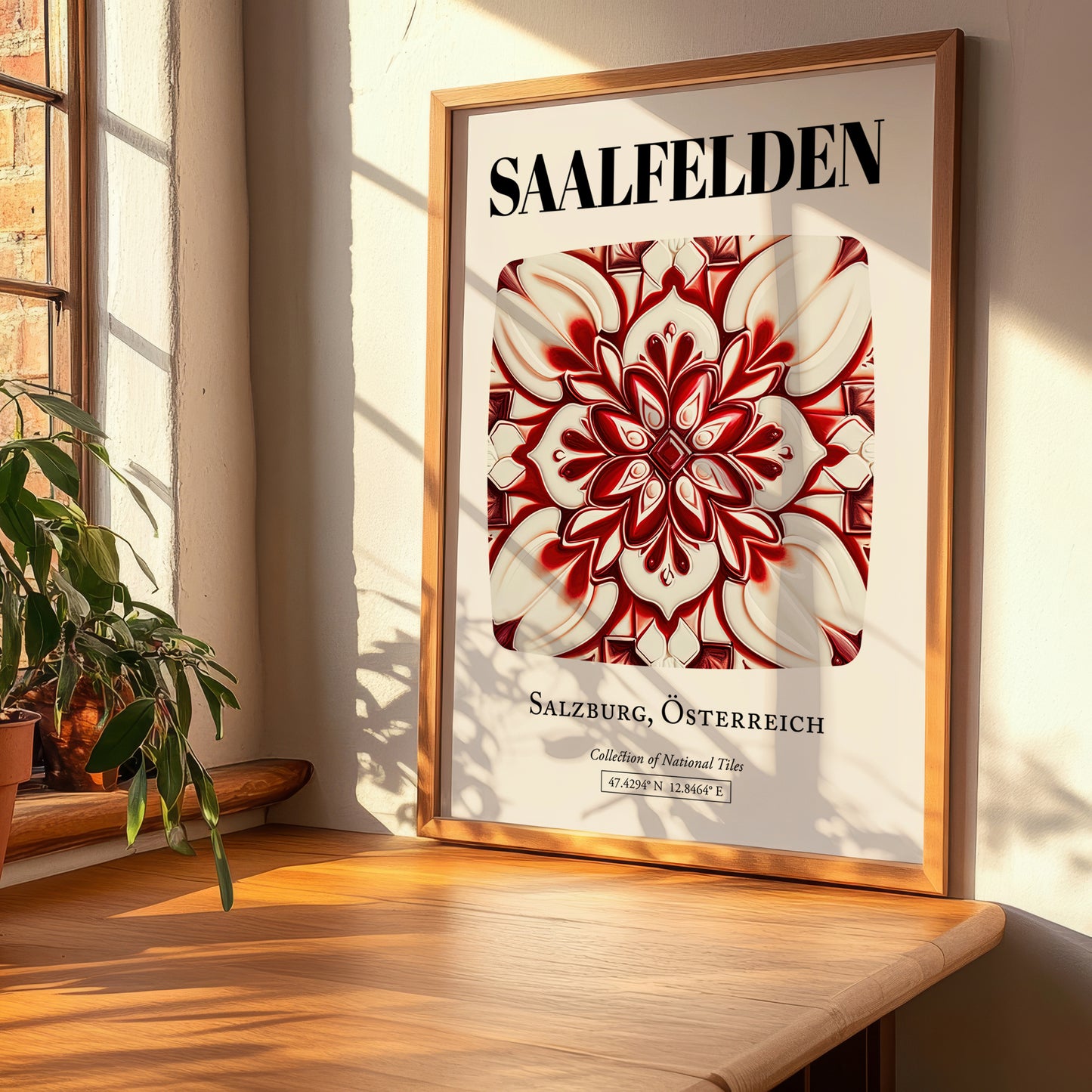 Saalfelden, Austria – Travel Print, clean layout with no caption