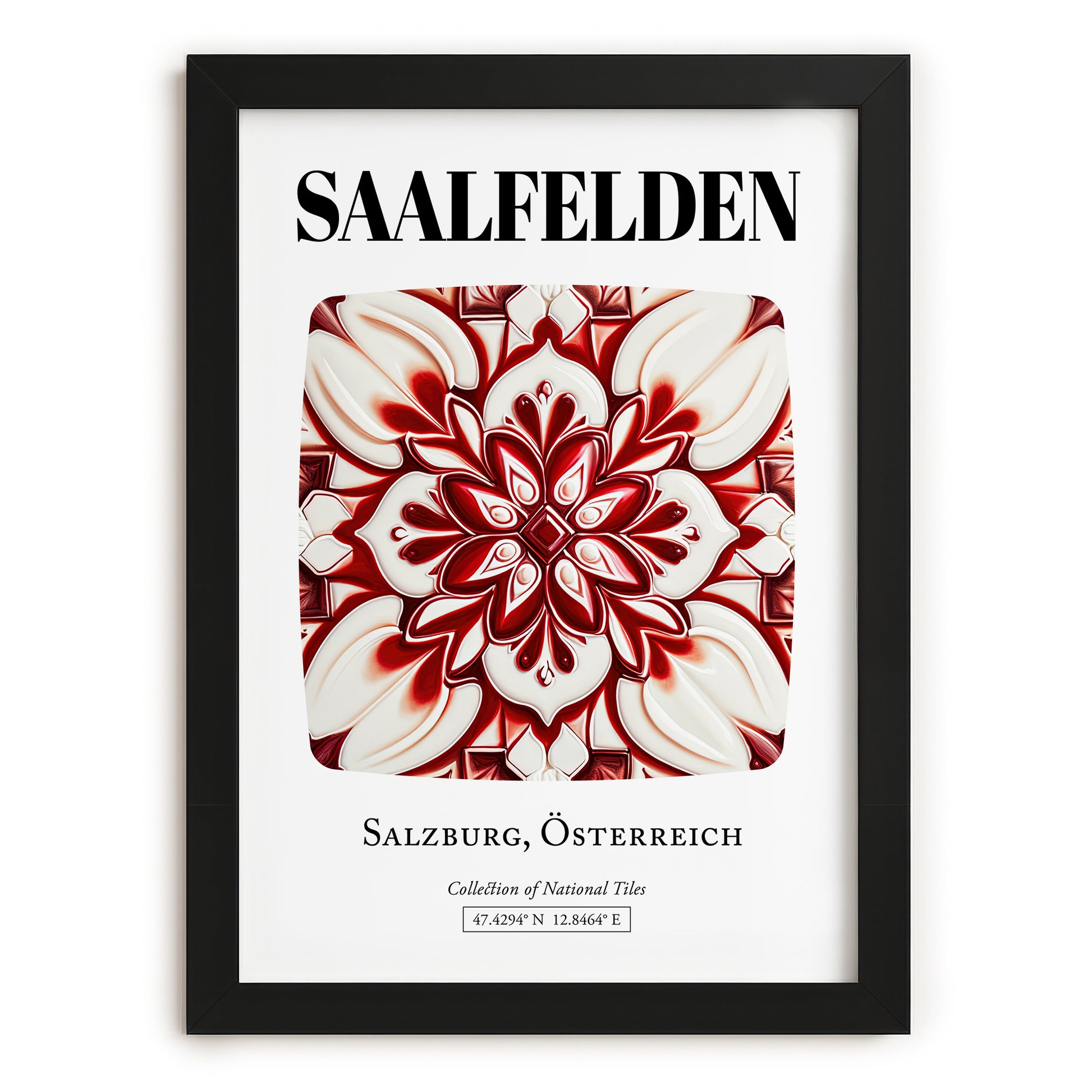 Saalfelden, Austria – Travel Print, in sleek black frame