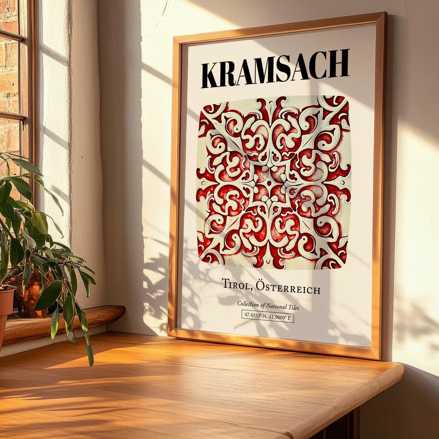 Kramsach, Austria – Architectural Travel Art, clean layout with no caption