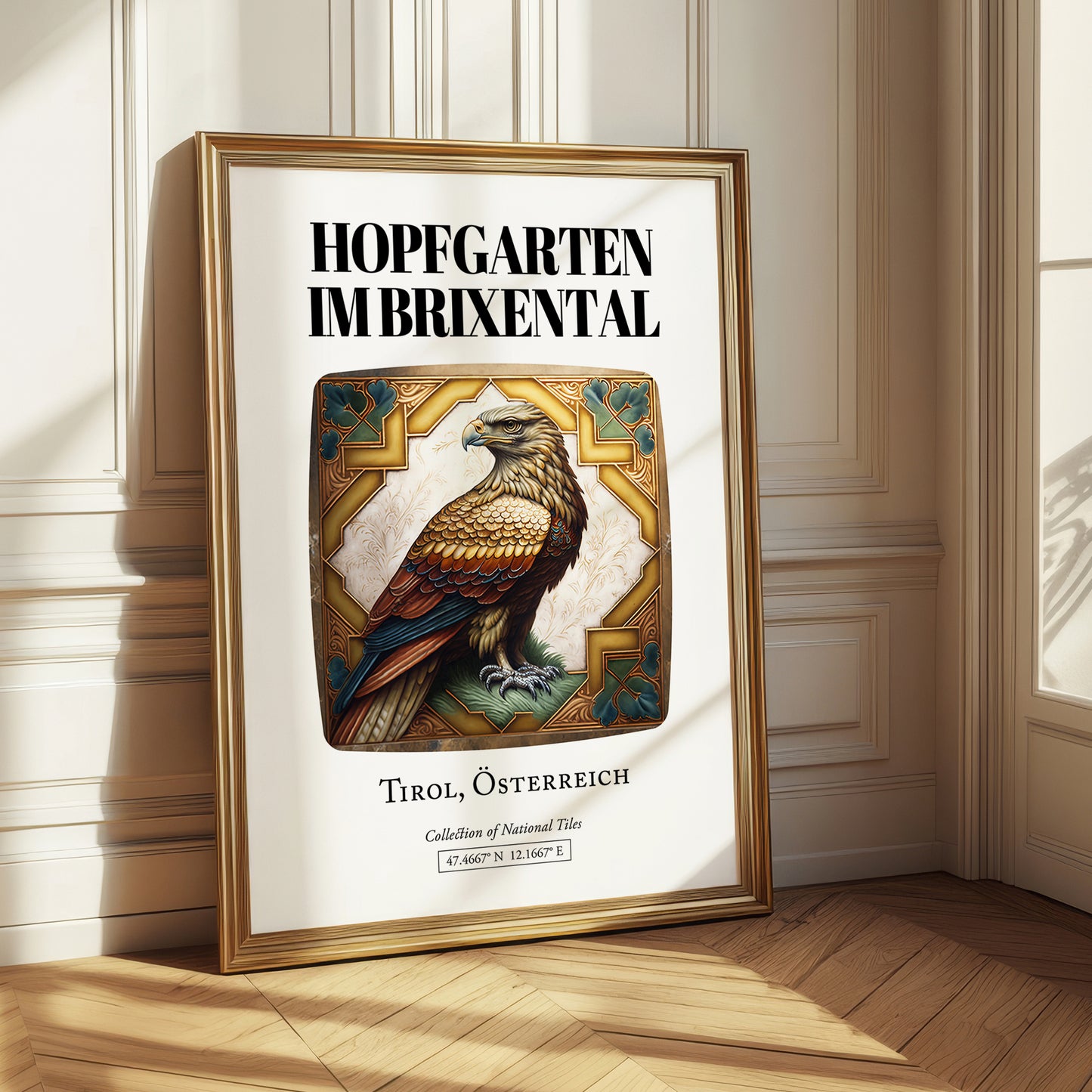 Hopfgarten Im Brixental, Austria – Travel Print, styled in a charming Paris street view
