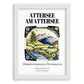 Attersee Am Attersee, Austria – Travel Poster, placed in minimal white frame