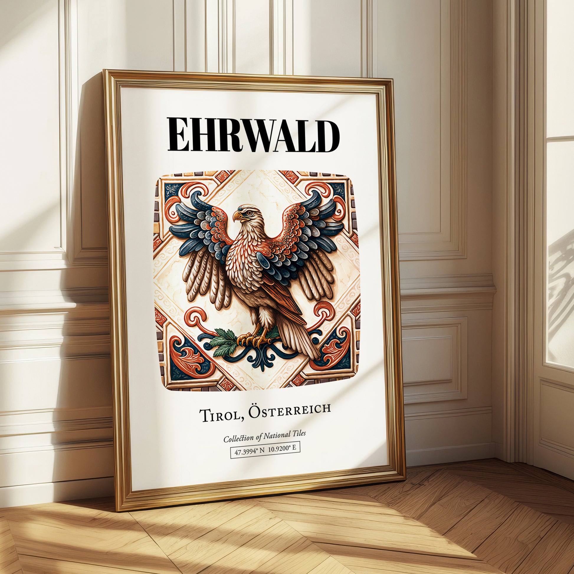 Ehrwald, Austria – Travel Print, styled in a charming Paris street view