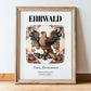 Ehrwald, Austria – Travel Print, in wooden frame leaning on the floor