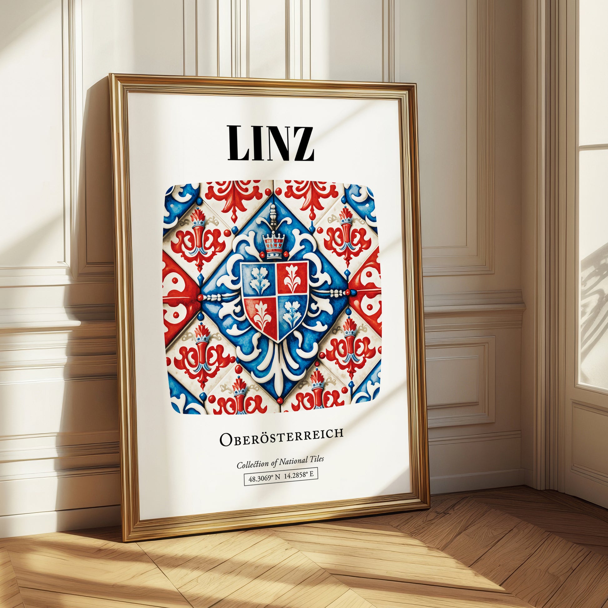 Linz, Austria – Global Cities Wall Print, styled in a charming Paris street view
