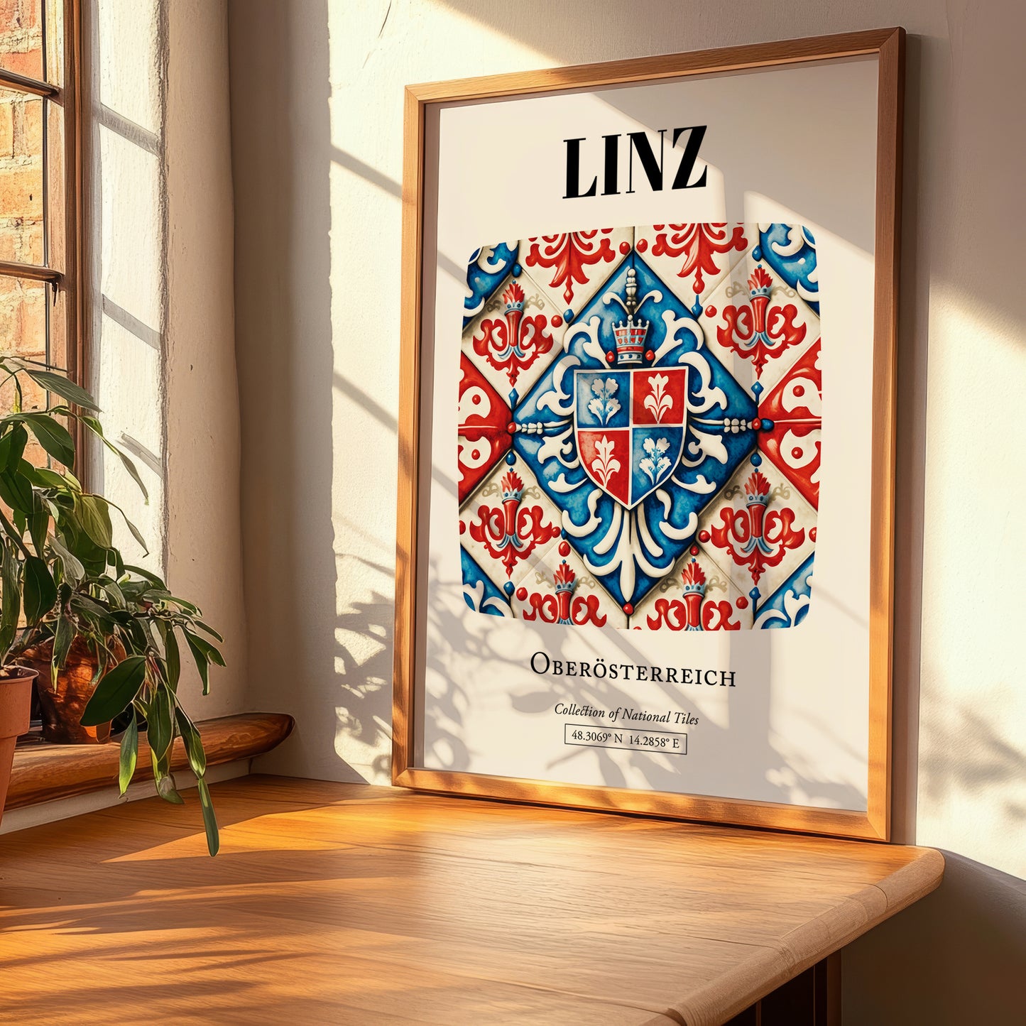 Linz, Austria – Global Cities Wall Print, clean layout with no caption