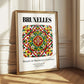 Brussels, Belgique – Travel Memories Wall Print, styled in a charming Paris street view
