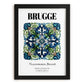 Bruges, Belgium – Travel Poster, in sleek black frame