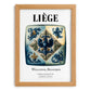 Liège, Belgium – Travel Wall Decor, set in oak frame