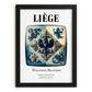 Liège, Belgium – Travel Wall Decor, in sleek black frame