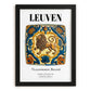 Leuven, Belgium – Travel Wall Art, in sleek black frame