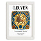 Leuven, Belgium – Travel Wall Art, placed in minimal white frame