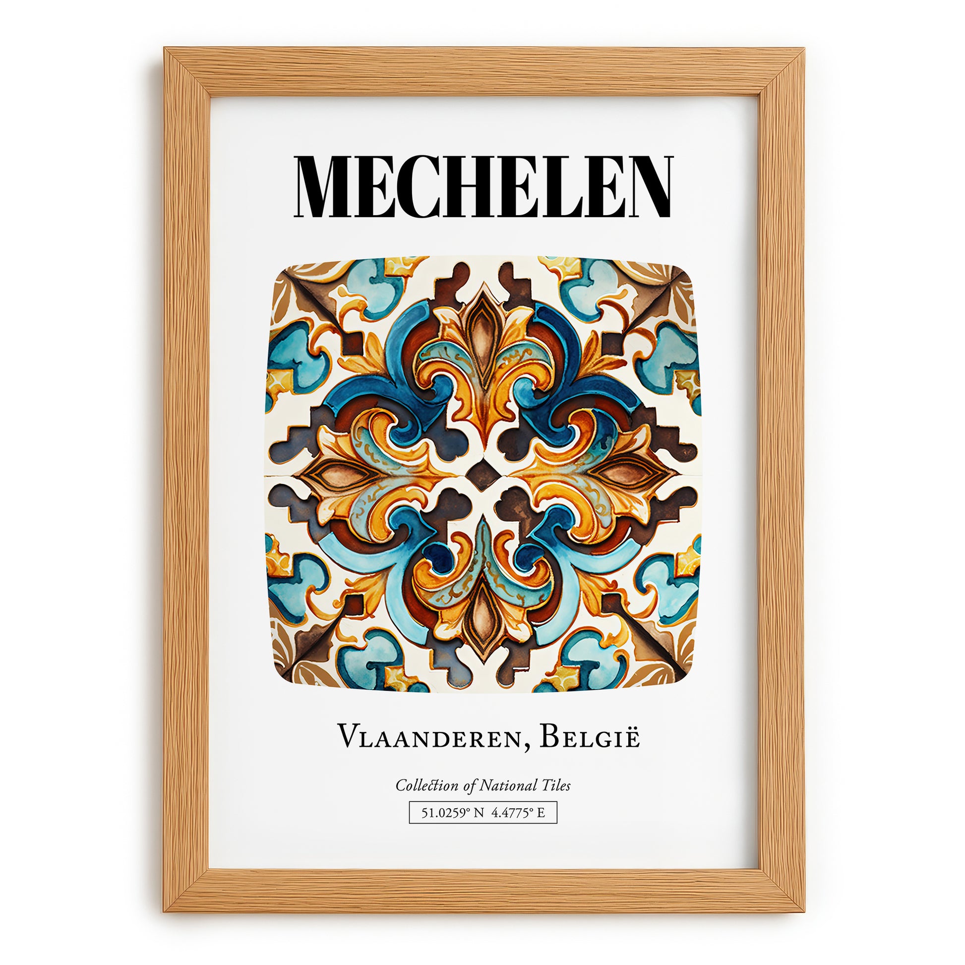 Mechelen, Belgium – Dream Destination Decor, set in oak frame