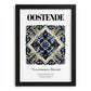 Ostend, Belgium – Travel Wall Decor, in sleek black frame